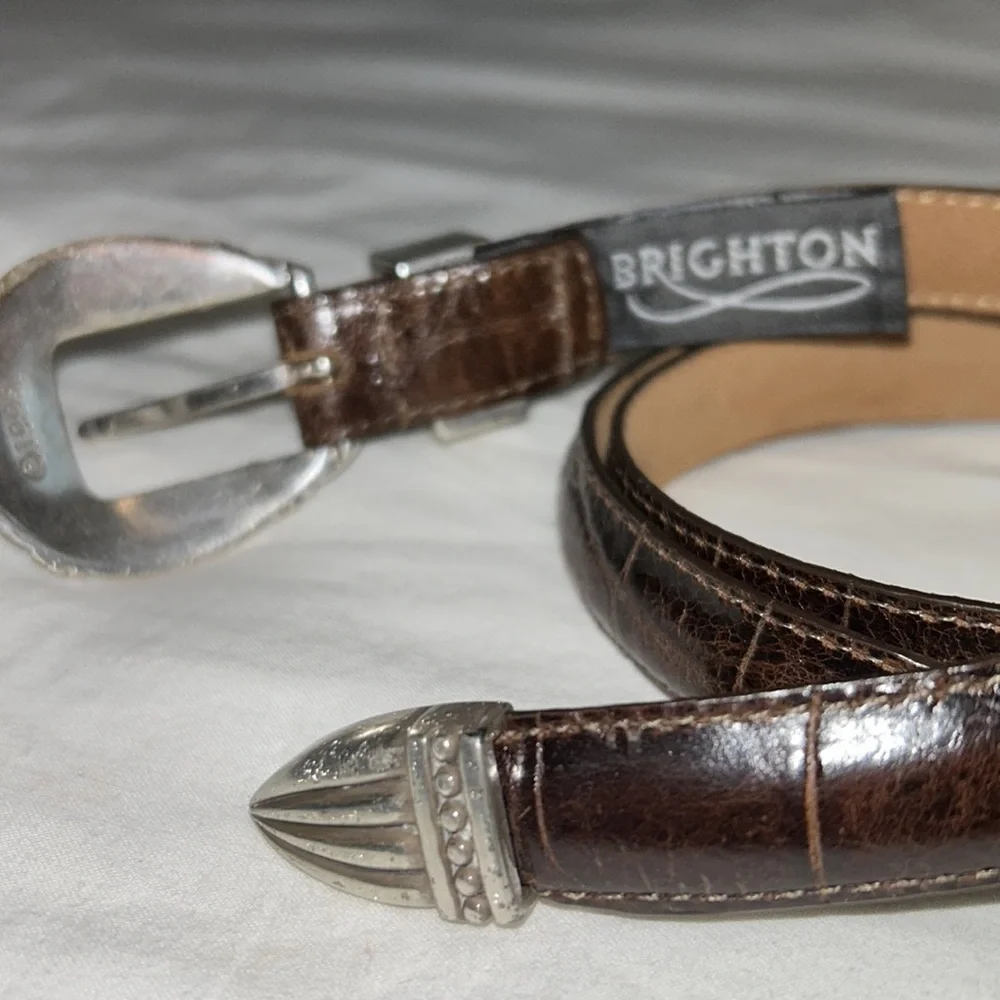 Brighton, Brown Leather Animal Print size small, 1995